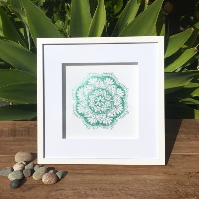 Ice Green Medium Mandala